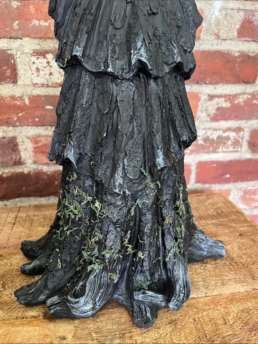 Tahari Black Witch Figurine with Purple Hat Accent
